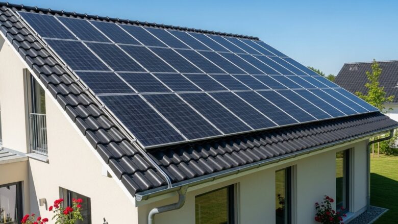 太陽光パネルが載る屋根